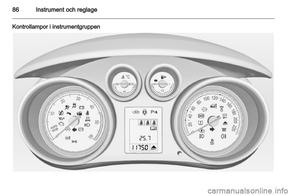 OPEL MERIVA 2012  Instruktionsbok 