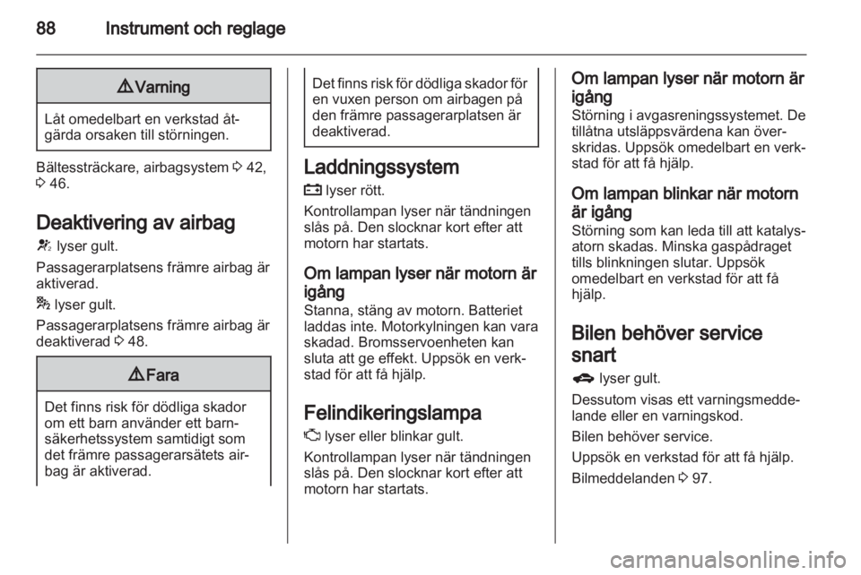 OPEL MERIVA 2012  Instruktionsbok 