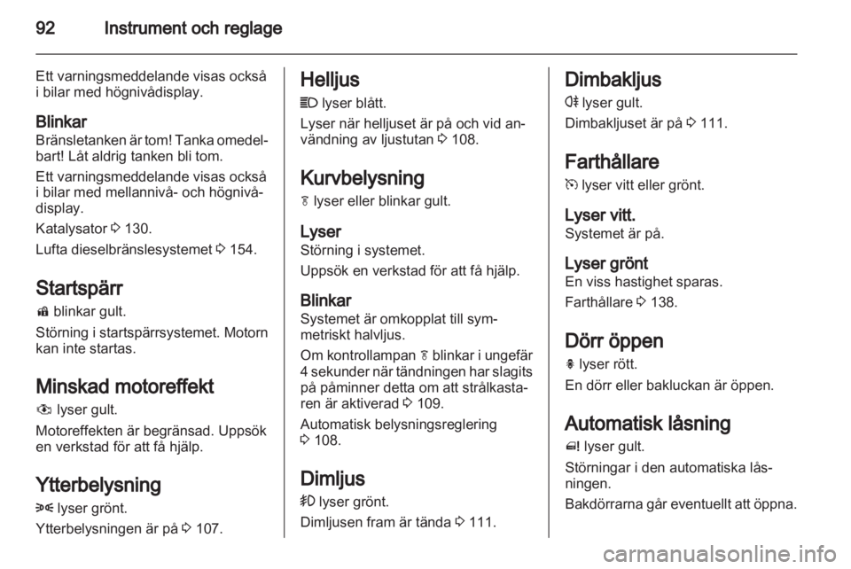 OPEL MERIVA 2012  Instruktionsbok 