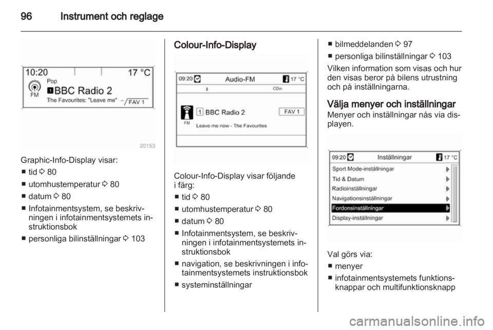 OPEL MERIVA 2012  Instruktionsbok 