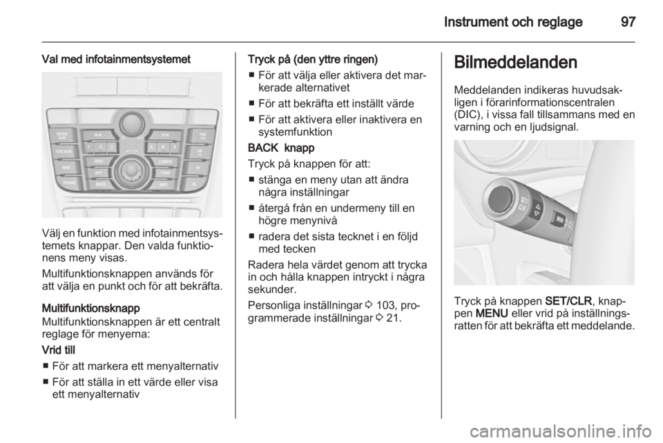 OPEL MERIVA 2012  Instruktionsbok 