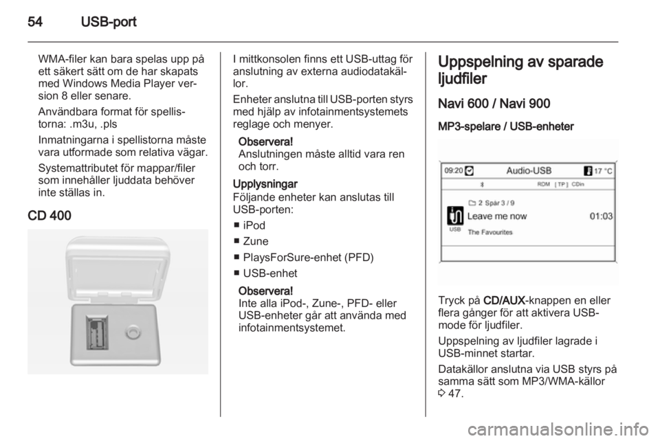 OPEL MERIVA 2012.5  Handbok för infotainmentsystem 
