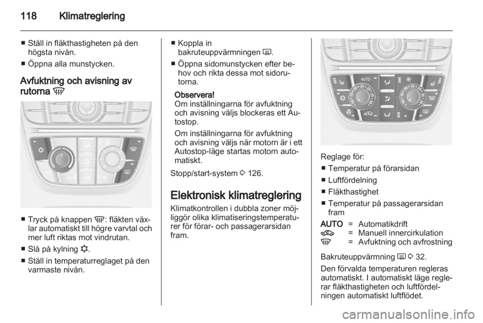 OPEL MERIVA 2012.5  Instruktionsbok 
