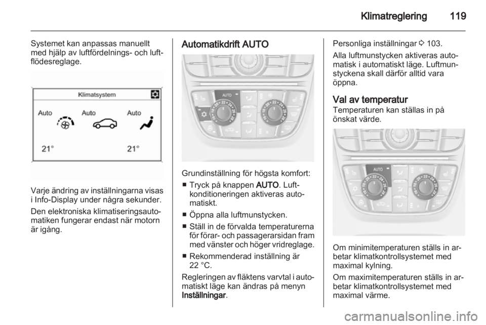 OPEL MERIVA 2012.5  Instruktionsbok 