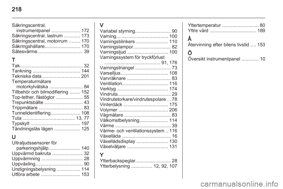 OPEL MERIVA 2012.5  Instruktionsbok 