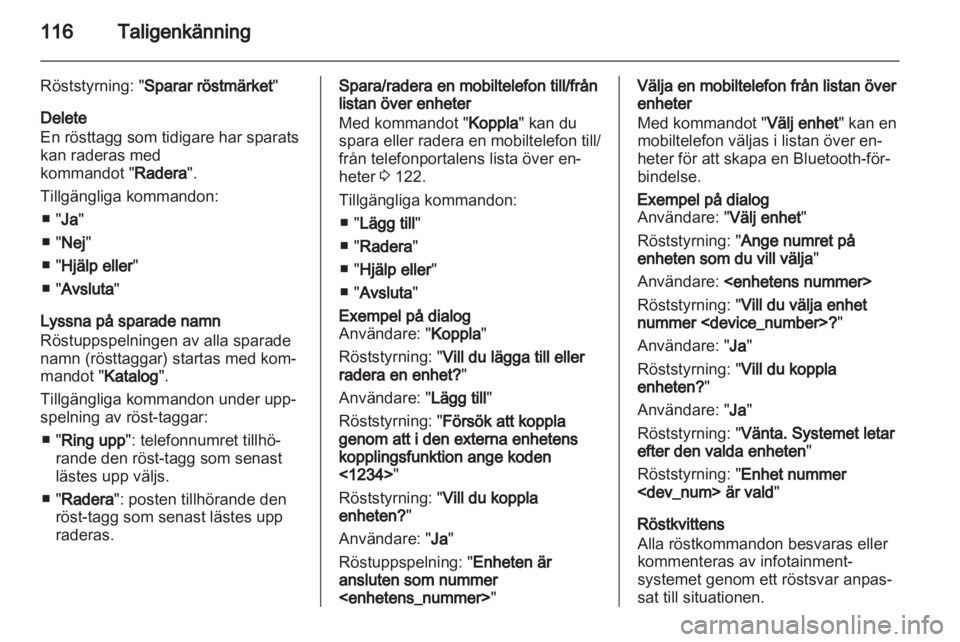 OPEL MERIVA 2013  Handbok för infotainmentsystem 