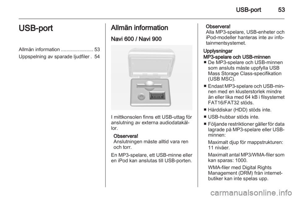 OPEL MERIVA 2013  Handbok för infotainmentsystem 