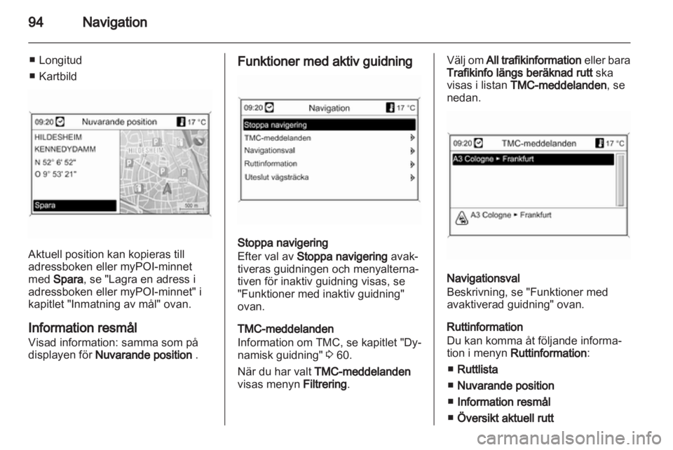 OPEL MERIVA 2013  Handbok för infotainmentsystem 