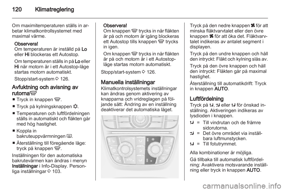 OPEL MERIVA 2013  Instruktionsbok 