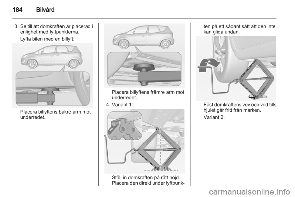 OPEL MERIVA 2013  Instruktionsbok 