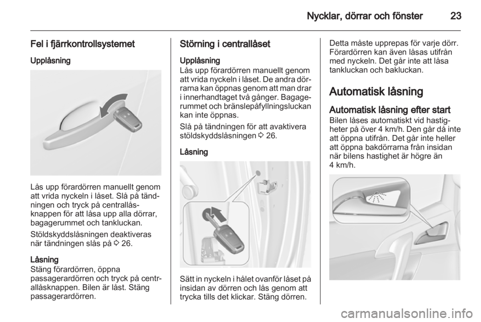 OPEL MERIVA 2013  Instruktionsbok 