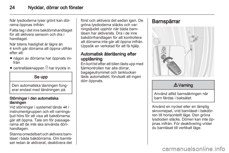 OPEL MERIVA 2013  Instruktionsbok 