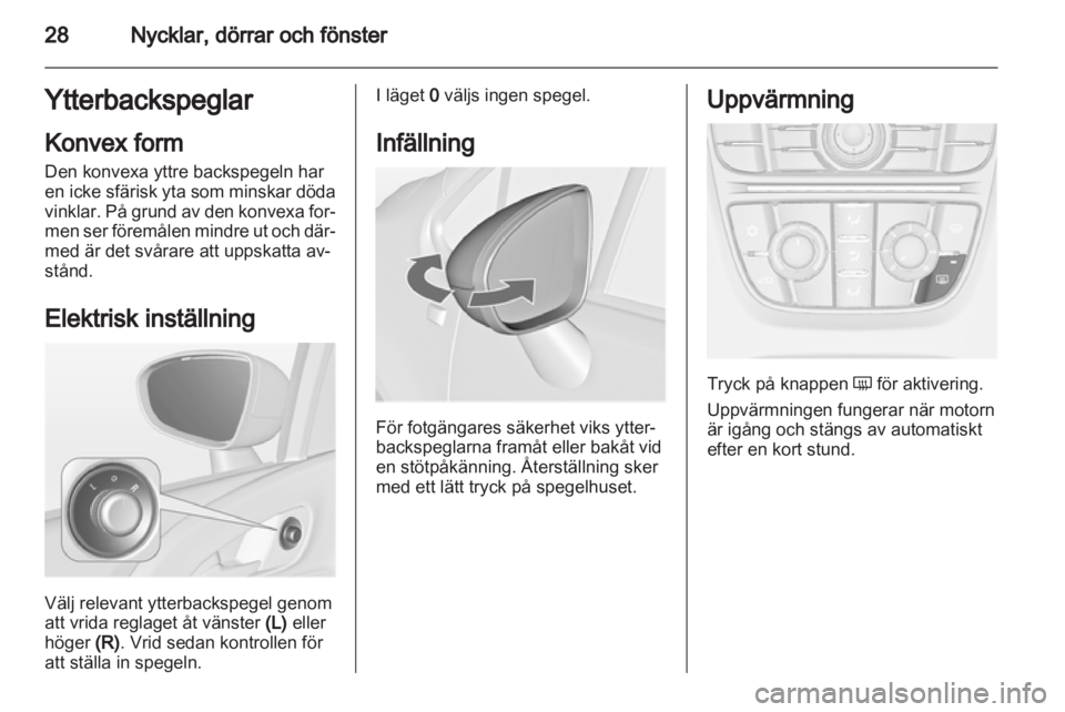 OPEL MERIVA 2013  Instruktionsbok 