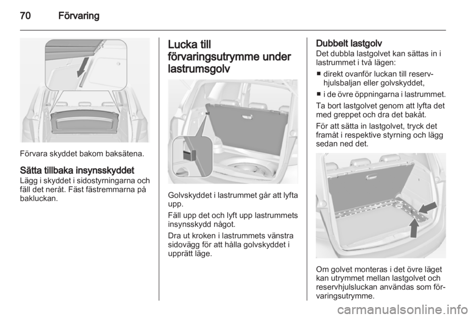 OPEL MERIVA 2013  Instruktionsbok 