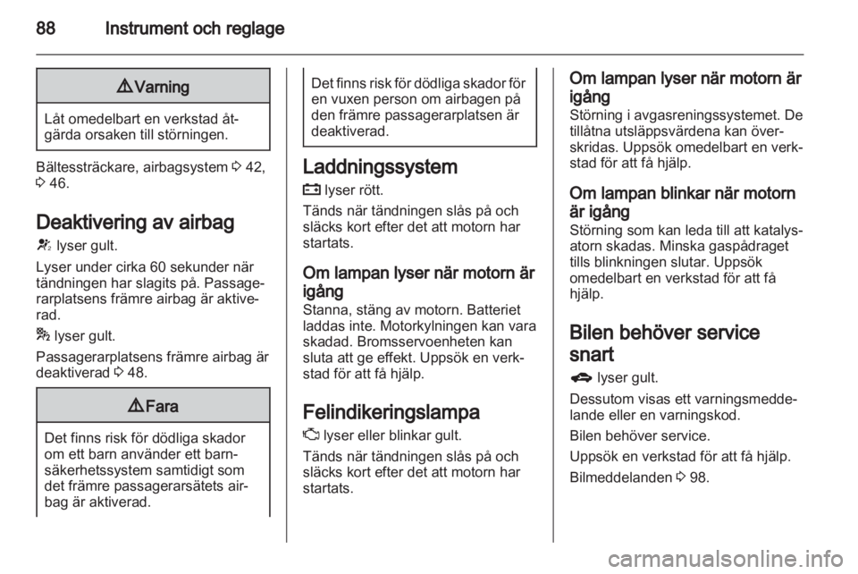 OPEL MERIVA 2013  Instruktionsbok 