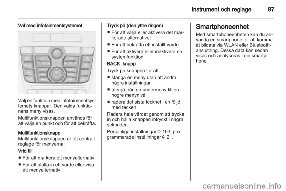 OPEL MERIVA 2013  Instruktionsbok 