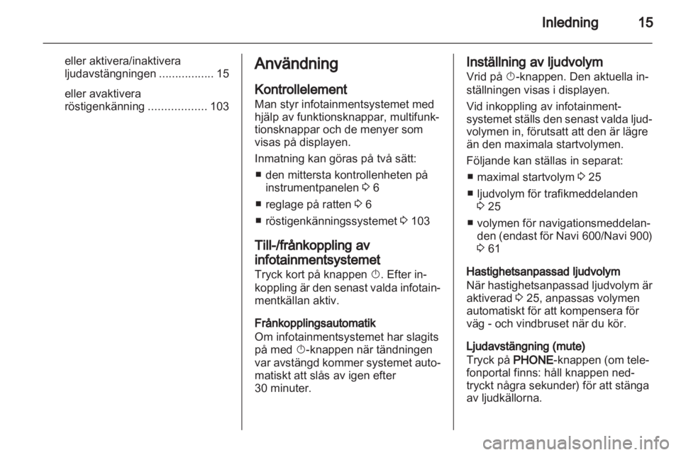 OPEL MERIVA 2013.5  Handbok för infotainmentsystem 