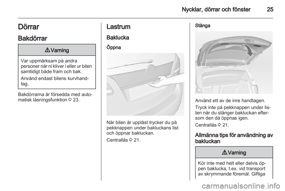 OPEL MERIVA 2013.5  Instruktionsbok 