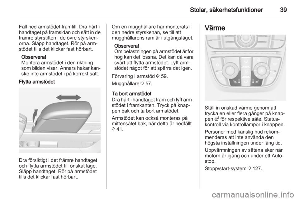 OPEL MERIVA 2013.5  Instruktionsbok 