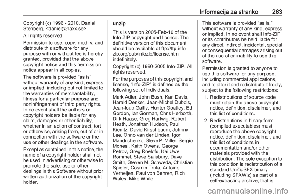 OPEL GRANDLAND X 2018.75 Uporabniški priročnik Informacija za stranko263Copyright (c) 1996 - 2010, Daniel
Stenberg, <daniel@haxx.se>.
All rights reserved.
Permission to use, copy, modify, and
distribute this software for any
purpose with or withou OPEL GRANDLAND X 2018.75 Uporabniški priročnik Informacija za stranko263Copyright (c) 1996 - 2010, Daniel
Stenberg, <daniel@haxx.se>.
All rights reserved.
Permission to use, copy, modify, and
distribute this software for any
purpose with or withou