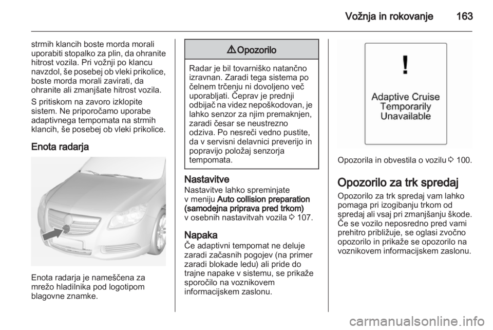OPEL INSIGNIA 2012.5  Uporabniški priročnik 
