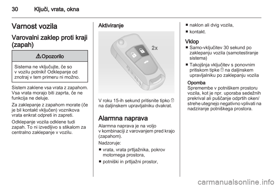 OPEL INSIGNIA 2012.5  Uporabniški priročnik 