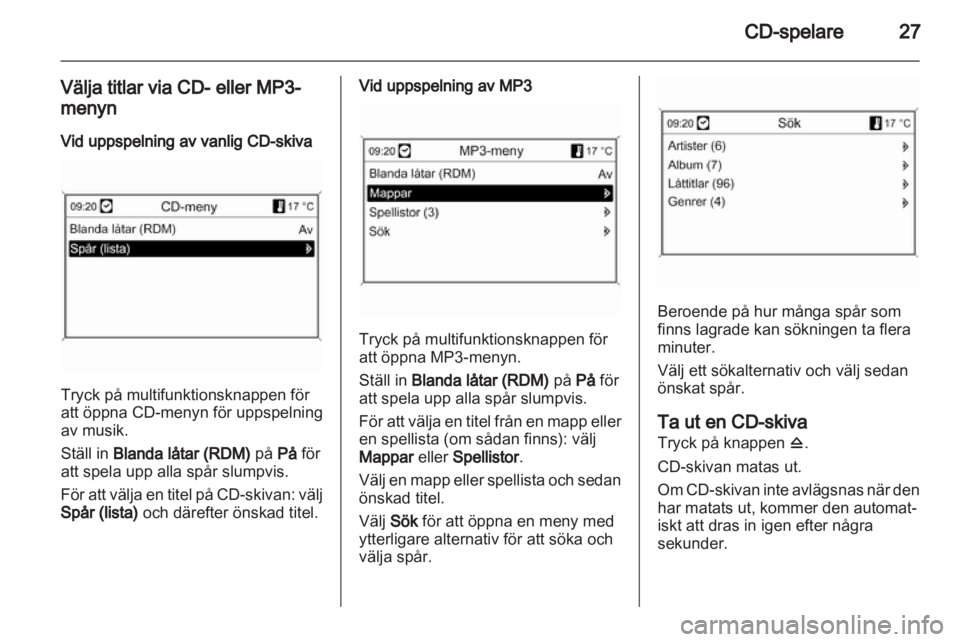 OPEL MOKKA 2013  Handbok för infotainmentsystem 