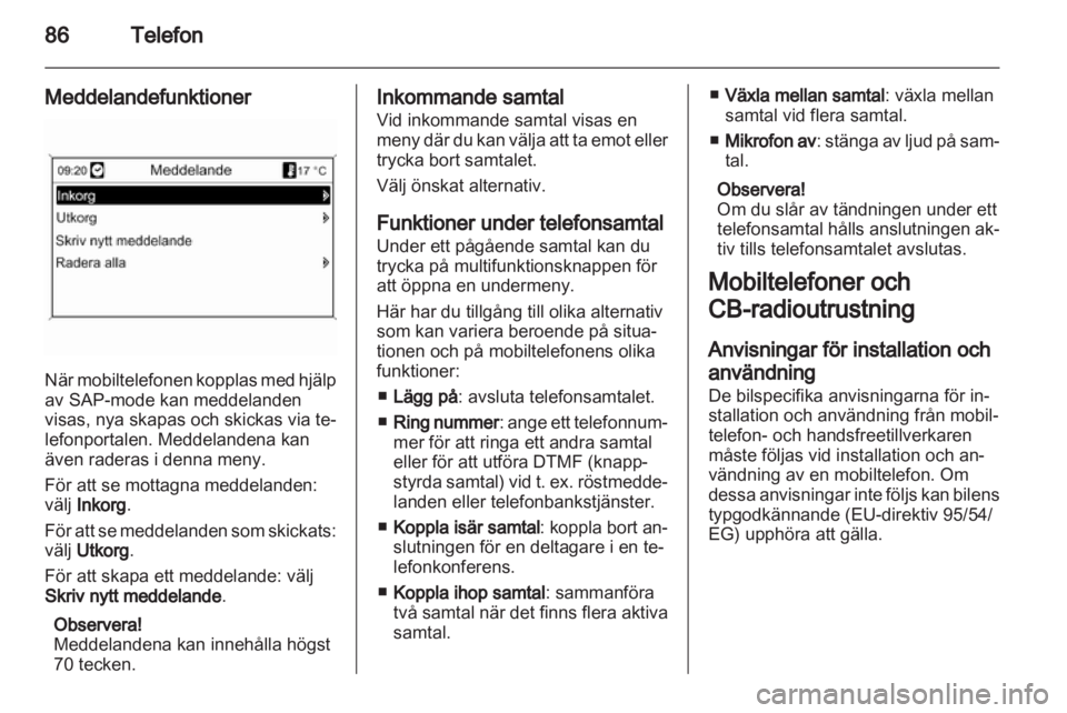 OPEL MOKKA 2013  Handbok för infotainmentsystem 