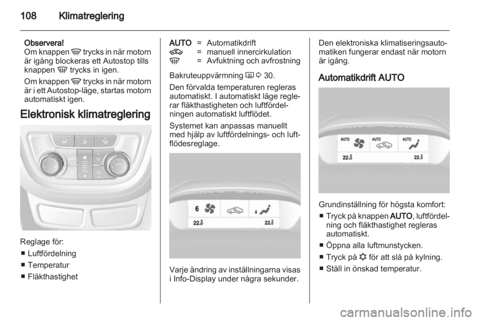 OPEL MOKKA 2013  Instruktionsbok 