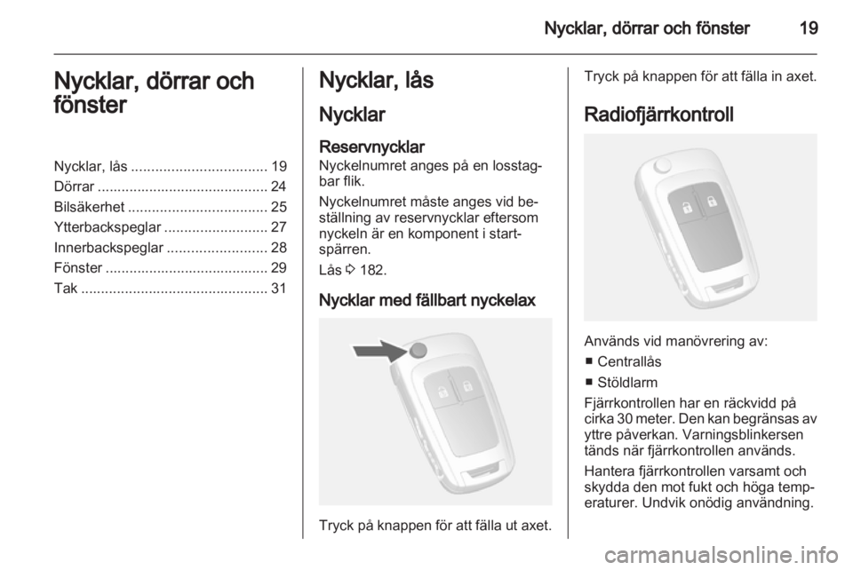 OPEL MOKKA 2013  Instruktionsbok 