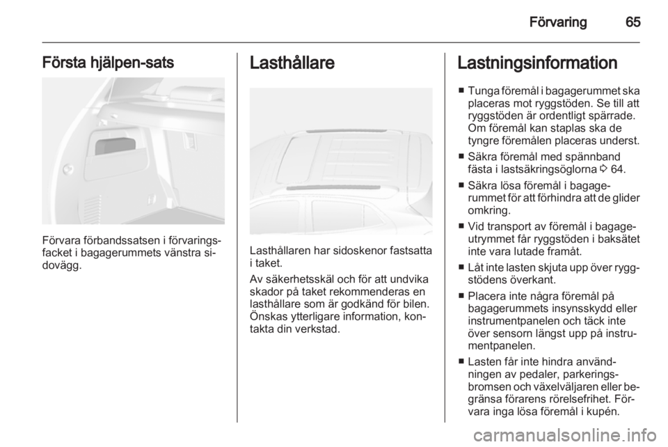 OPEL MOKKA 2013  Instruktionsbok 