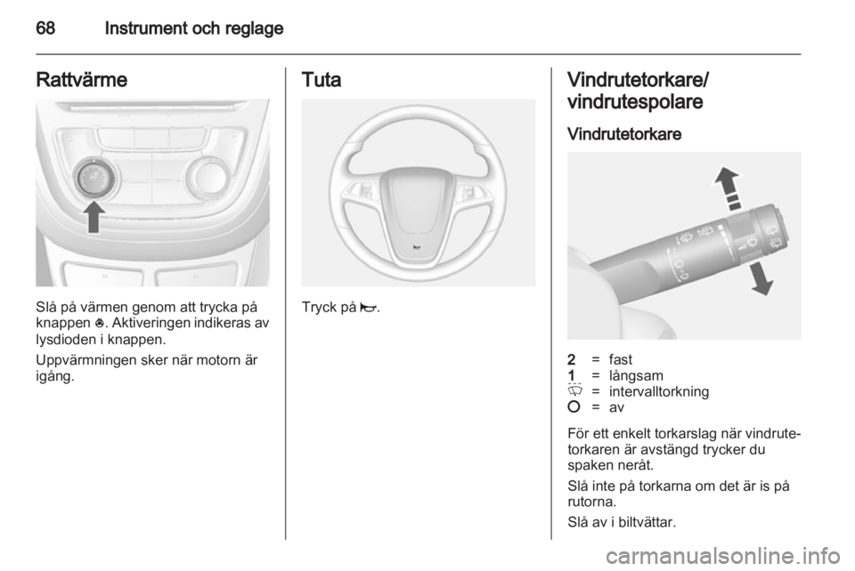 OPEL MOKKA 2013  Instruktionsbok 
