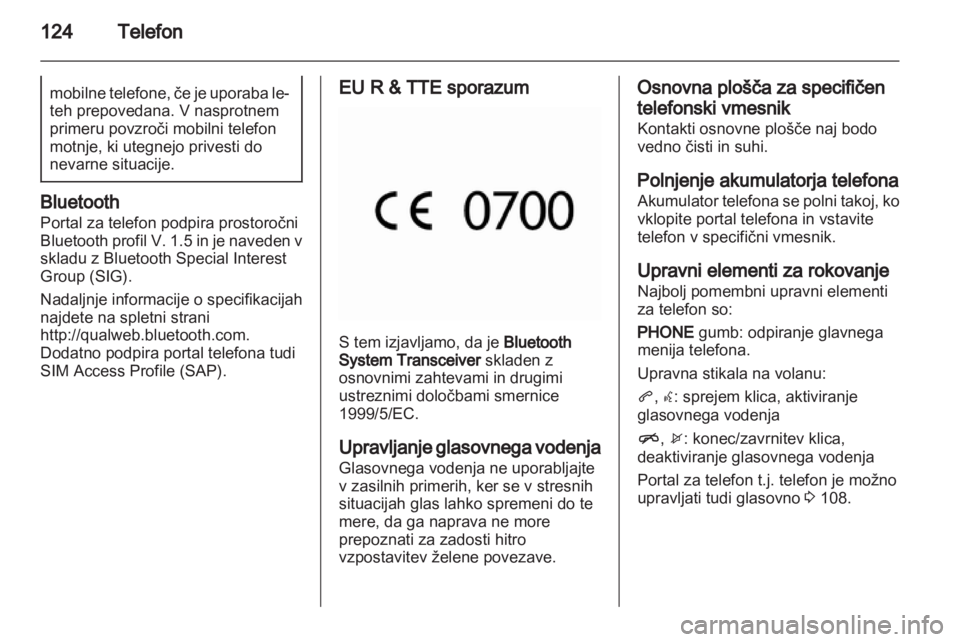 OPEL INSIGNIA 2013.5  Navodila za uporabo Infotainment sistema 