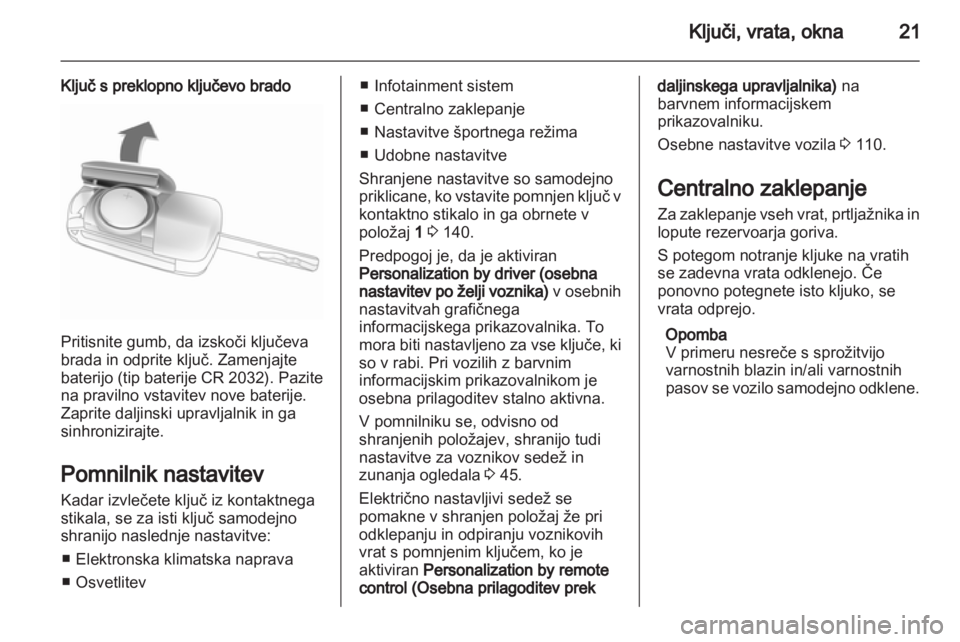 OPEL INSIGNIA 2013.5  Uporabniški priročnik 
