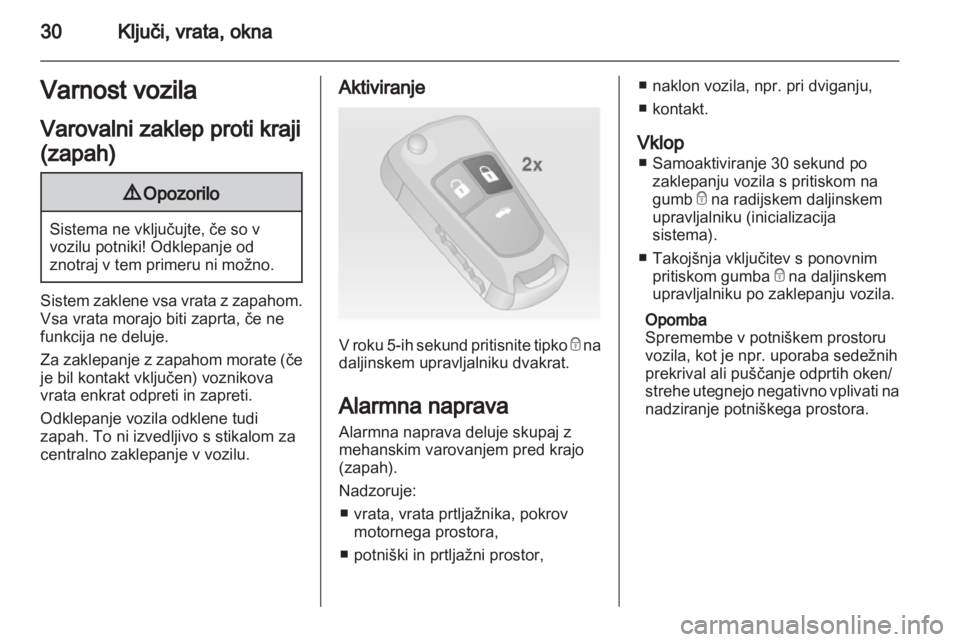 OPEL INSIGNIA 2013.5  Uporabniški priročnik 