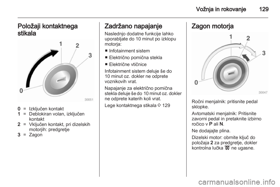 OPEL MERIVA 2011  Uporabniški priročnik 