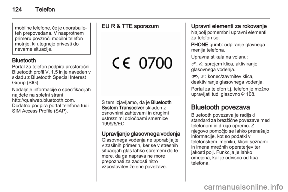 OPEL MERIVA 2013.5  Navodila za uporabo Infotainment sistema 