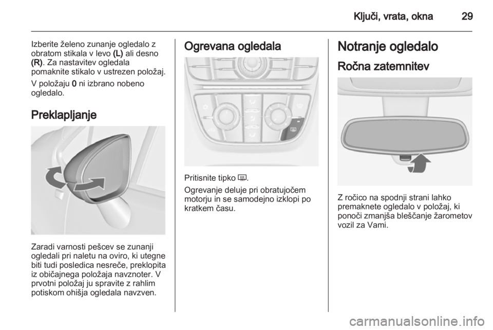OPEL MERIVA 2013.5  Uporabniški priročnik 