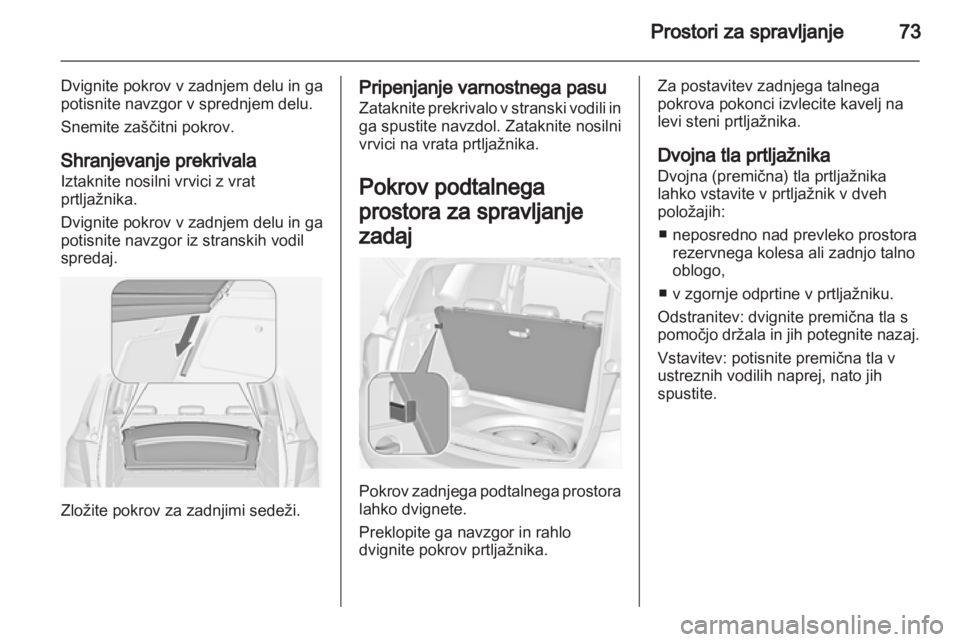 OPEL MERIVA 2013.5  Uporabniški priročnik 