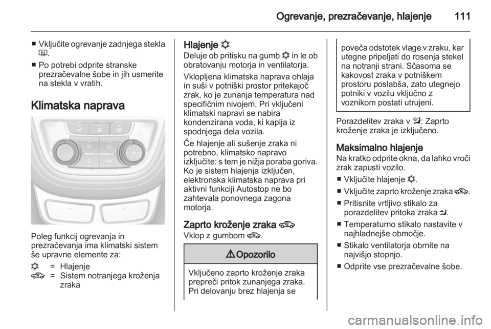 OPEL MOKKA 2013  Uporabniški priročnik 