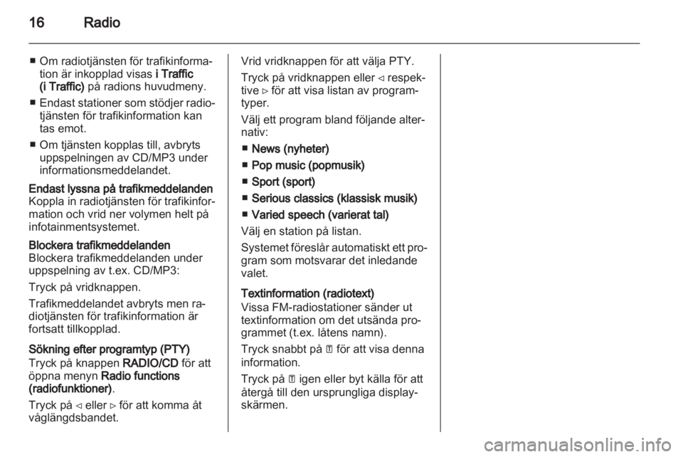 OPEL MOVANO_B 2010.5  Handbok för infotainmentsystem 