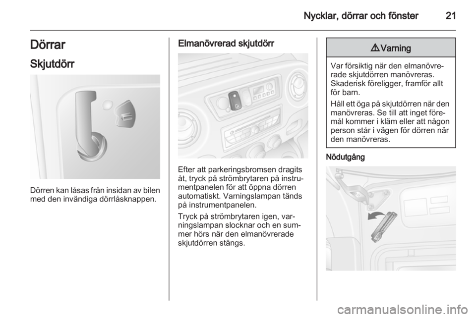 OPEL MOVANO_B 2011.5  Instruktionsbok 