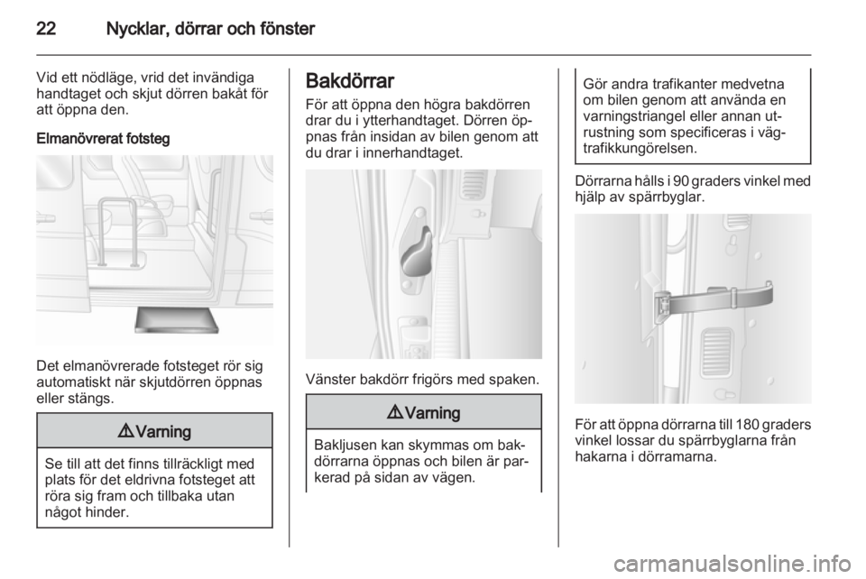 OPEL MOVANO_B 2011.5  Instruktionsbok 