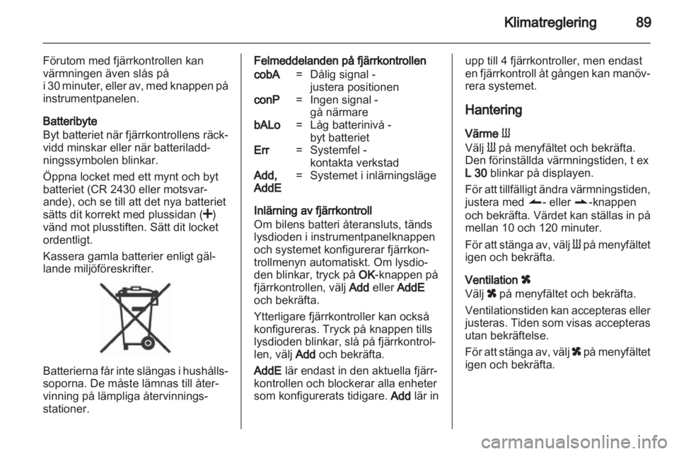 OPEL MOVANO_B 2011.5  Instruktionsbok 