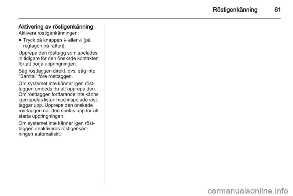 OPEL VIVARO 2012  Handbok för infotainmentsystem 