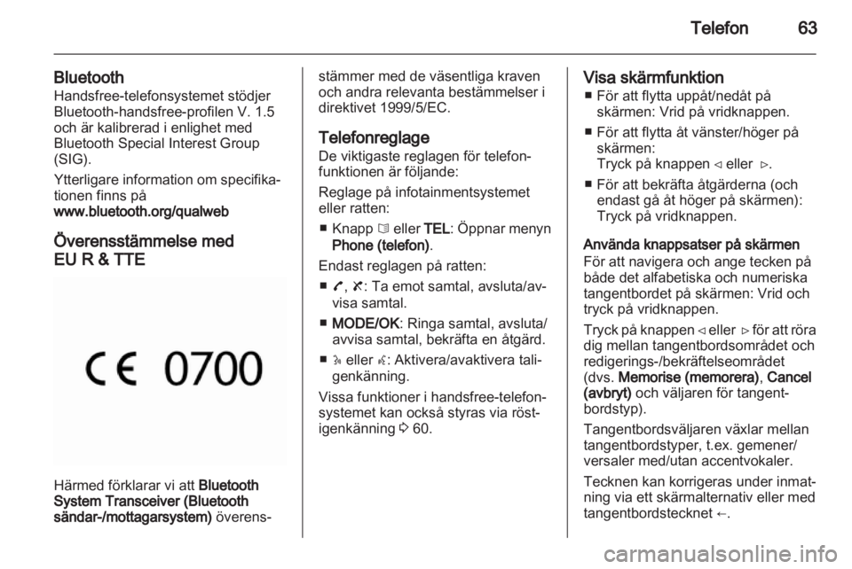 OPEL VIVARO 2012  Handbok för infotainmentsystem 