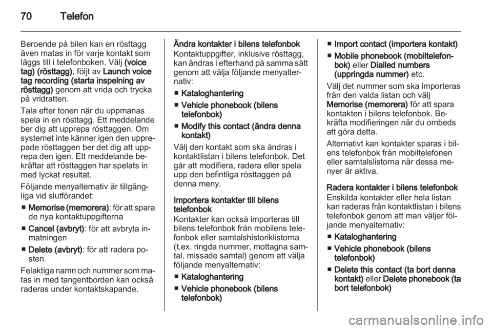 OPEL VIVARO 2012  Handbok för infotainmentsystem 