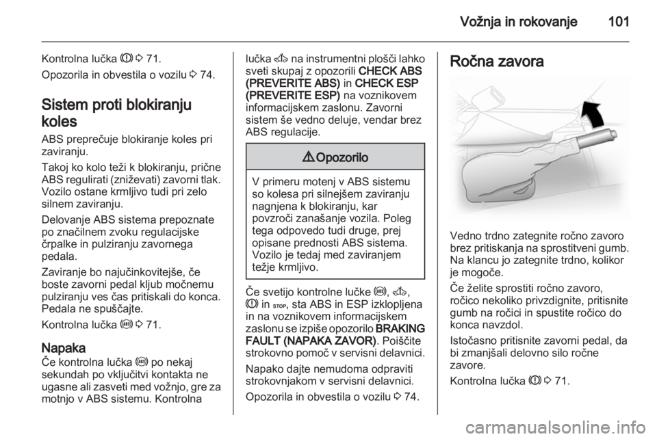 OPEL VIVARO 2013.5  Uporabniški priročnik 