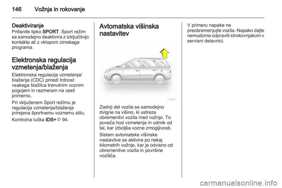 OPEL ZAFIRA 2013  Uporabniški priročnik 