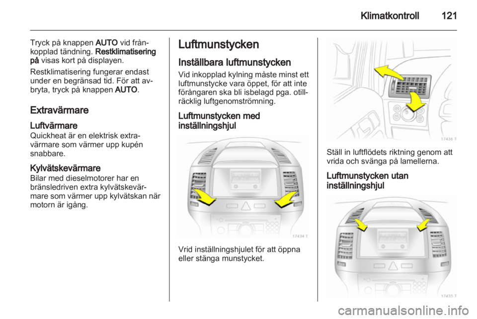 OPEL ZAFIRA 2010  Instruktionsbok 
